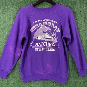 VTG 80s New Orleans Natchez Sternwheeler Steamboat Sweatshirt Women’s Sz Medium